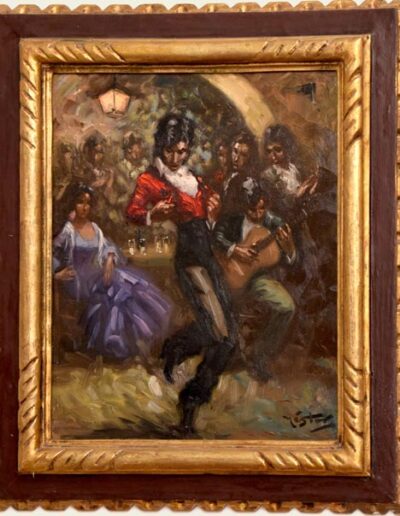 Gitanillo Bailando. Néstor. Óleo/ Lienzo 54 x 45 cm.