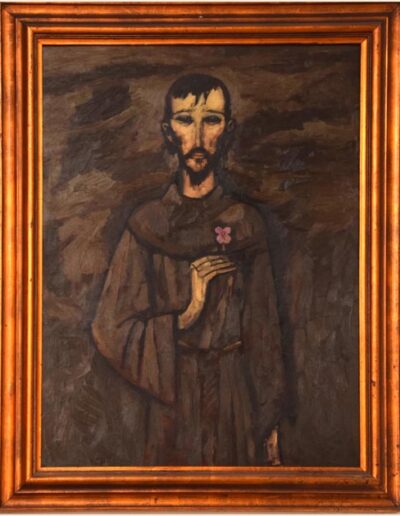 San Francisco de Asis. Enrique Ochoa. Óleo/Tabla. 93 x 74 cm.