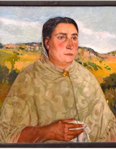 Campesina. Carmen Osés. Óleo / Lienzo. 66 x 57 cm.