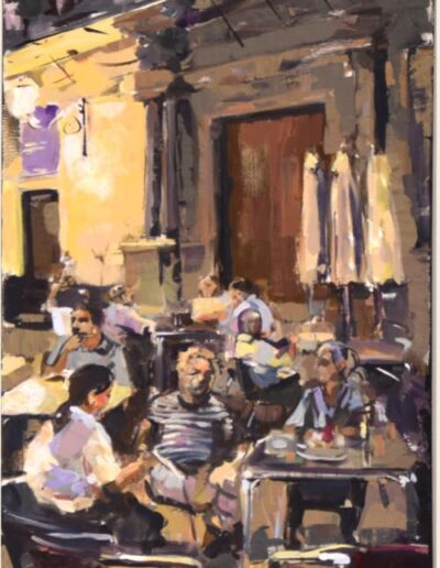 BarAurora Fernando Benitez Óleo/lienzo. 150 x 50 cm.