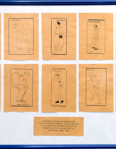 Personajes Portuenses. Manolo Prieto. Litografia. 69 x 109 cm.